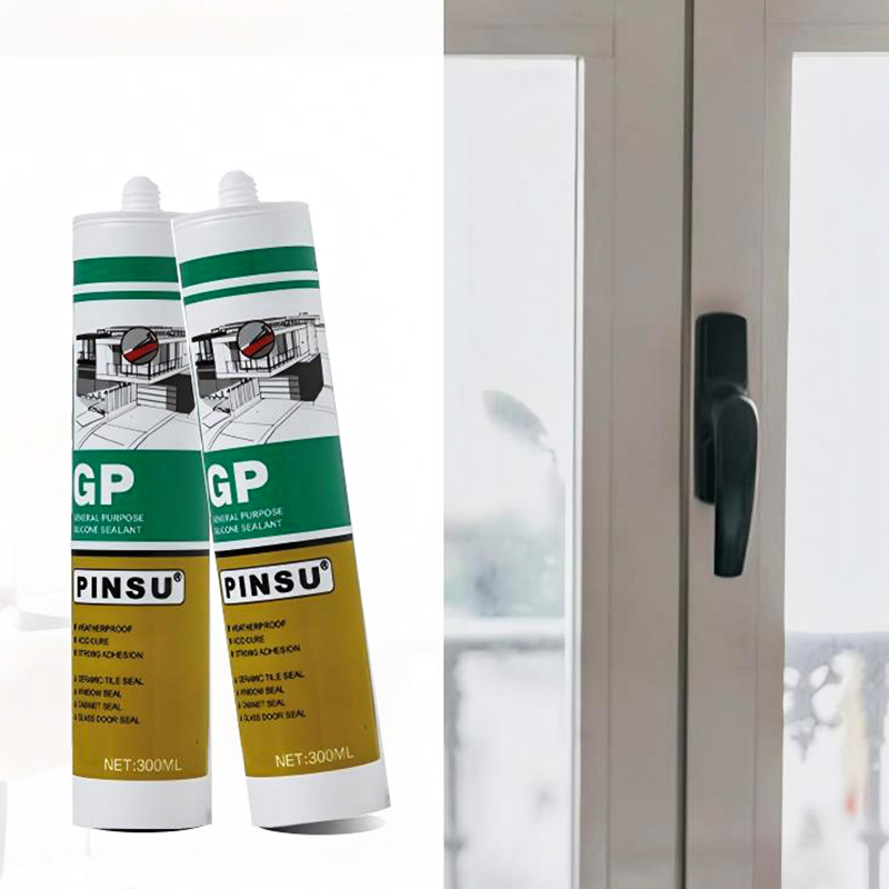 PINSU-GP Уксусный силиконовый герметик для герметизации стекол и окон PINSU-GP Уксусный силиконовый герметик для герметизации стекол и окон