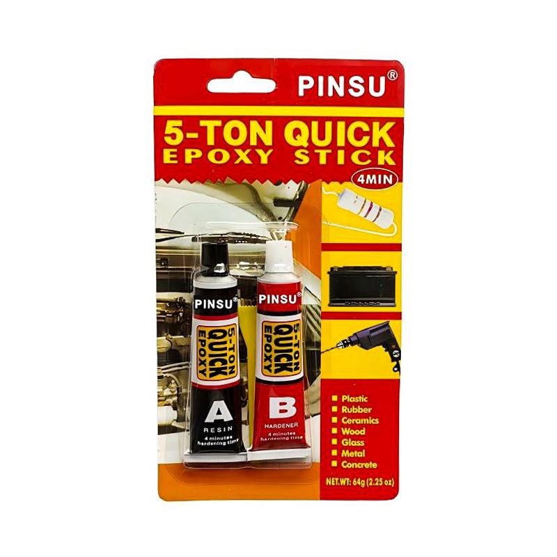Высокопрочный эпоксидный клей PINSU AB - промышленный класс для металла, пластика, дерева Высокопрочный эпоксидный клей PINSU AB - промышленный класс для металла, пластика, дерева
