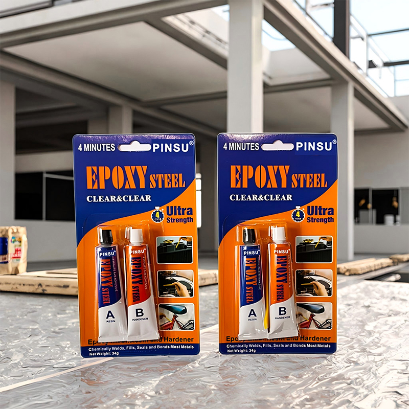 Высокопрочный эпоксидный клей PINSU AB - промышленный класс для металла, пластика, дерева Высокопрочный эпоксидный клей PINSU AB - промышленный класс для металла, пластика, дерева